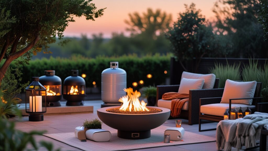 Top Fire Pits That Work with Both 1 lb and 20 lb Propane Tanks