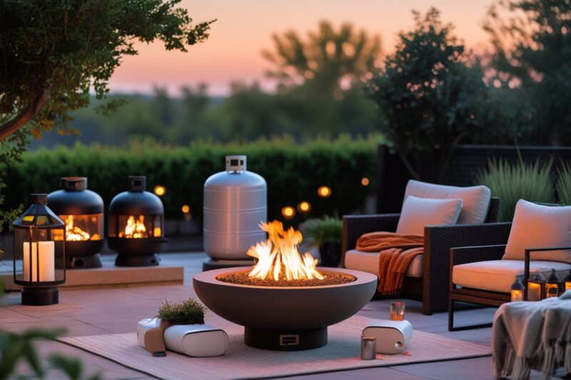 Top Fire Pits That Work with Both 1 lb and 20 lb Propane Tanks