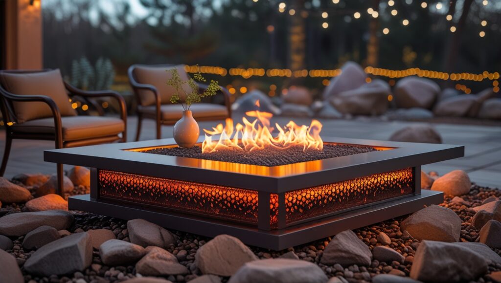 Best Outdoor Heating Tables with Flame Control and Decorative Rocks