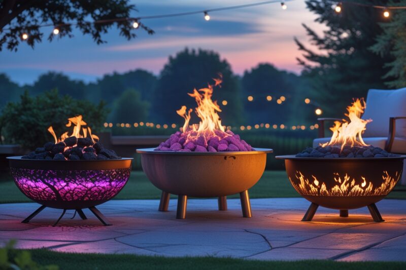 Best Fire Pits with Lava Rocks or Decorative Stones