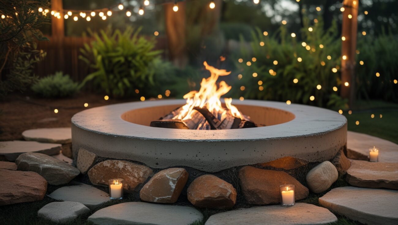 Top Stone and Concrete Fire Pits for Rustic Backyard Vibes