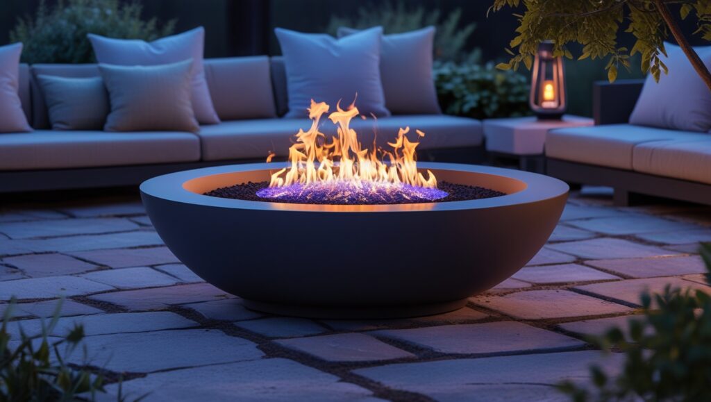 Best Rated Fire Pits with LED-Lit Controls for Night Use