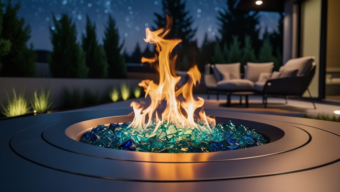 Best Outdoor Fire Pits with Fire Glass Inserts (Modern Look)