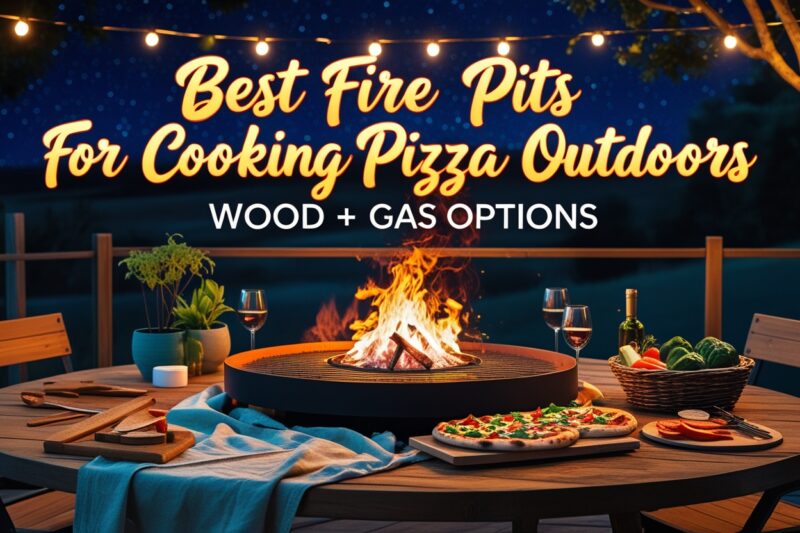 Best Fire Pits for Cooking Pizza Outdoors (Wood + Gas Options)
