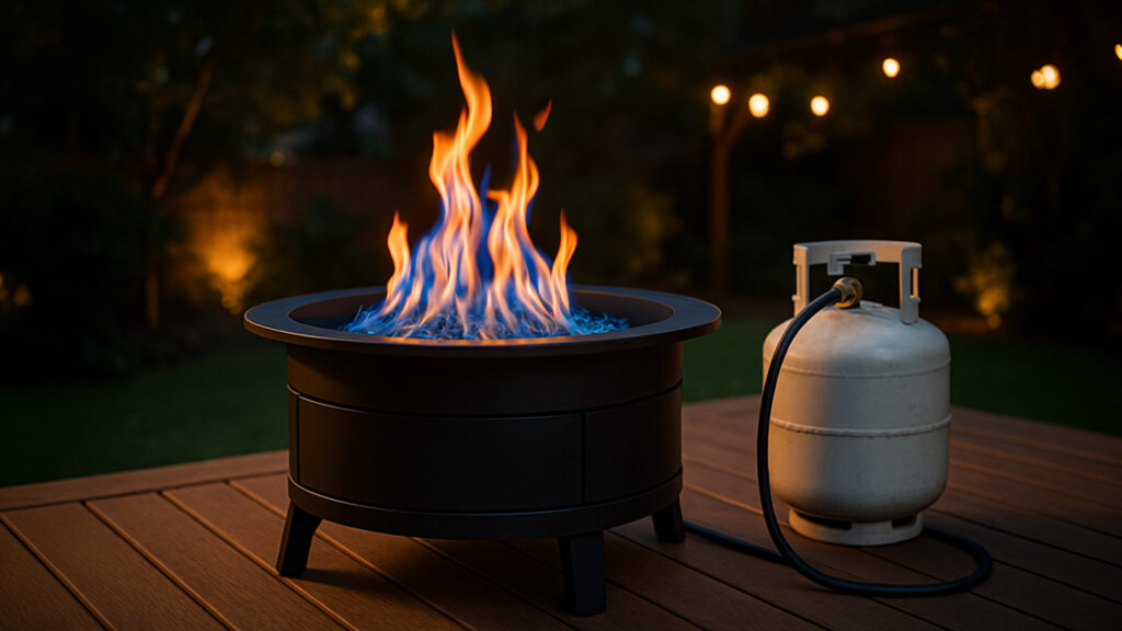 Top Clean-Burning Fire Pits That Work with Propane Tanks