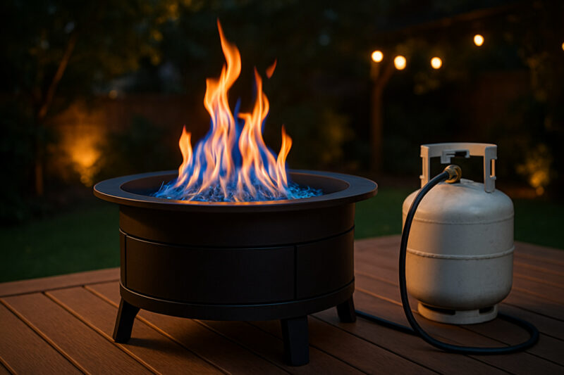 Top Clean-Burning Fire Pits That Work with Propane Tanks