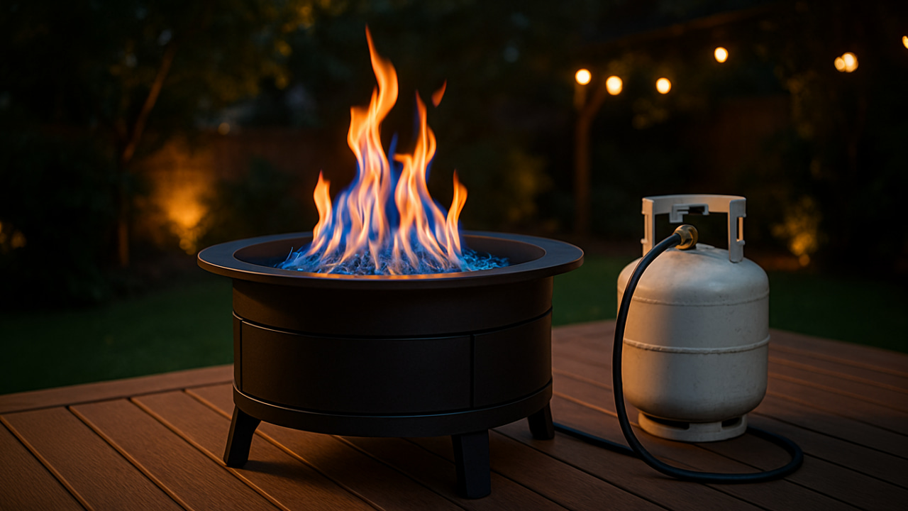 Top Clean-Burning Fire Pits That Work with Propane Tanks